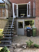 Traprooster met leuning